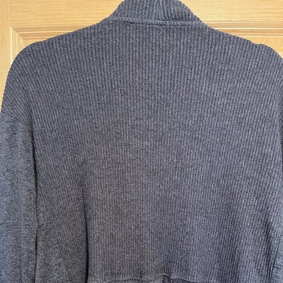 Anthropologie COA Soft Knit Cardigan Gray Long Sleeve Open Front Sweater - Picture 10 of 10